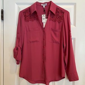 Express Medium Slim Fit  Portofino Shirt